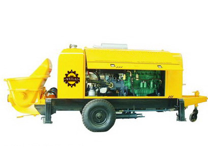 Trailer-Mounted Concrete Pump